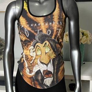 “Surrounded by Idiots” Scar Lion King Racerback tank top